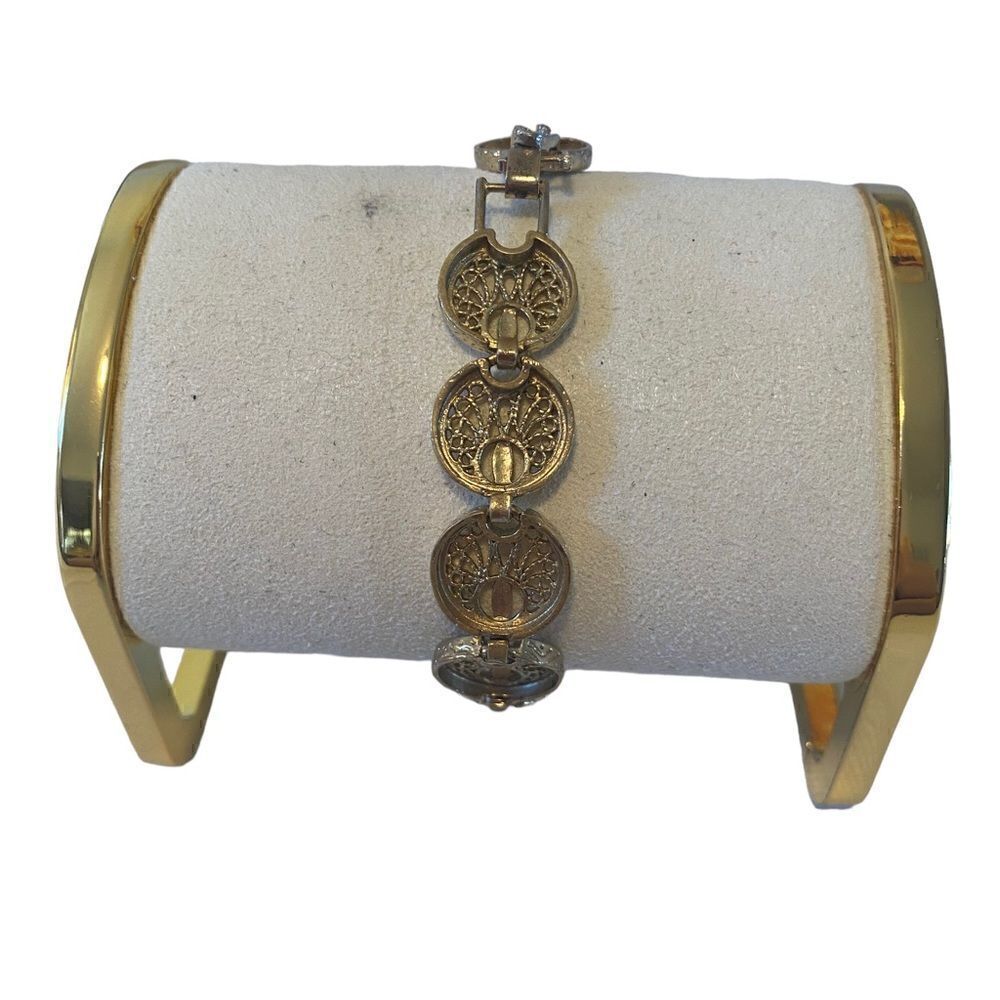 Delicate Looking Vintagelaceinspiredjeweledbracel… - image 4